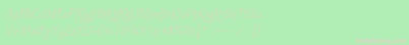 Garineldono01 Font – Pink Fonts on Green Background