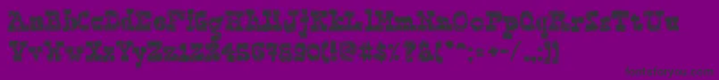 NonCommercialBlockography Font – Black Fonts on Purple Background