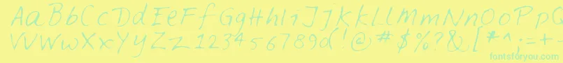 More about Feltpen Font Feltpen Font – Green Fonts on Yellow Background