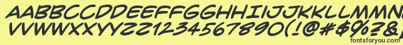 Crimfbb Font – Black Fonts on Yellow Background