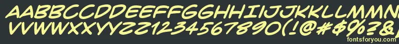 Crimfbb Font – Yellow Fonts on Black Background