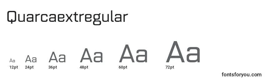 Quarcaextregular Font Sizes