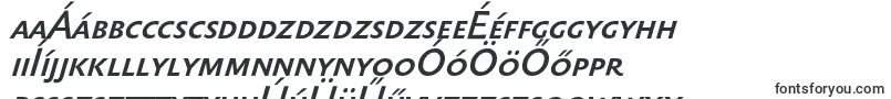 Шрифт SebastianmediumscItalic – венгерские шрифты