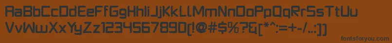 Шрифт PlatformoneBold – чёрные шрифты на коричневом фоне