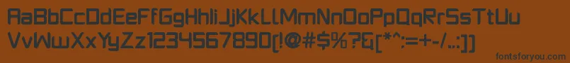 PlatformoneBold Font – Black Fonts on Brown Background