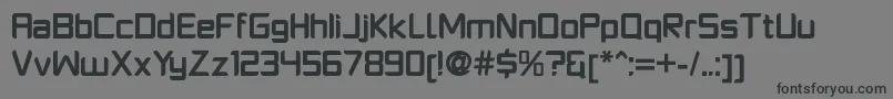 Шрифт PlatformoneBold – чёрные шрифты на сером фоне
