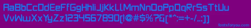 PlatformoneBold Font – Blue Fonts on Purple Background