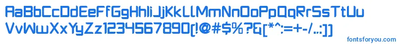 PlatformoneBold Font – Blue Fonts on White Background