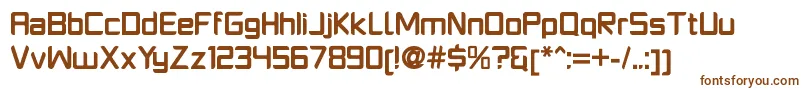 PlatformoneBold Font – Brown Fonts on White Background