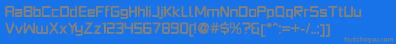 Шрифт PlatformoneBold – серые шрифты на синем фоне