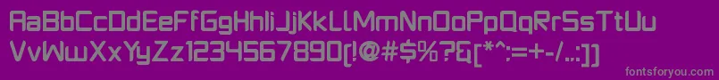 PlatformoneBold Font – Gray Fonts on Purple Background
