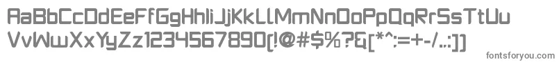 Шрифт PlatformoneBold – серые шрифты на белом фоне