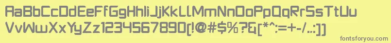fuente PlatformoneBold – Fuentes Grises Sobre Fondo Amarillo