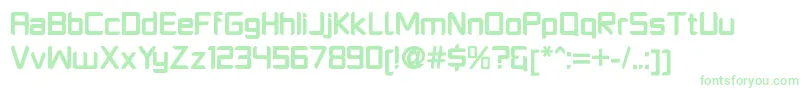 Шрифт PlatformoneBold – зелёные шрифты на белом фоне
