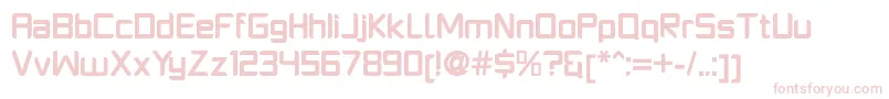 フォントPlatformoneBold – 白い背景にピンクのフォント