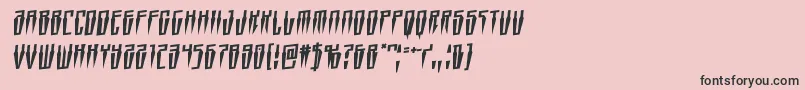 Swordtoothrotal Font – Black Fonts on Pink Background