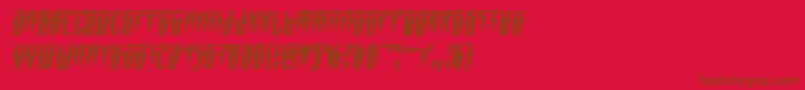 Swordtoothrotal Font – Brown Fonts on Red Background