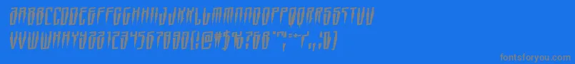 Swordtoothrotal Font – Gray Fonts on Blue Background