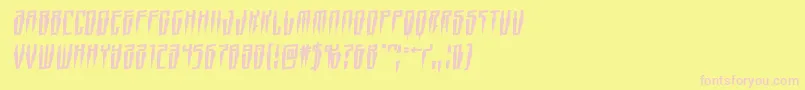 Swordtoothrotal Font – Pink Fonts on Yellow Background