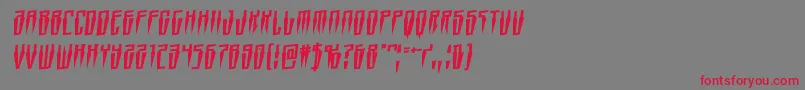 Swordtoothrotal Font – Red Fonts on Gray Background