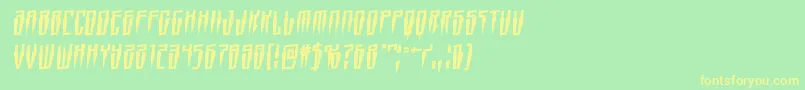 Шрифт Swordtoothrotal – жёлтые шрифты на зелёном фоне