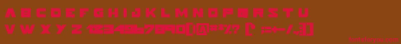 Pokerface Font – Red Fonts on Brown Background