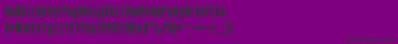 Opeln2001Prosty Font – Black Fonts on Purple Background