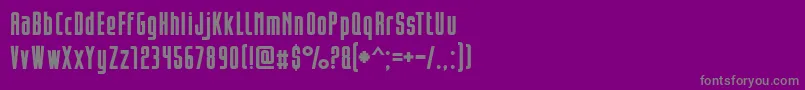 Opeln2001Prosty Font – Gray Fonts on Purple Background