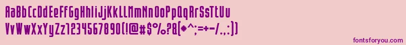 Opeln2001Prosty Font – Purple Fonts on Pink Background