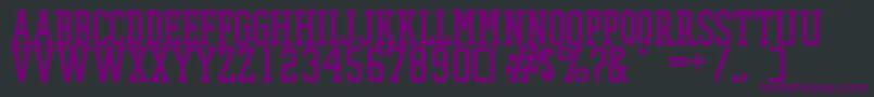PromeshMeshRegular Font – Purple Fonts on Black Background