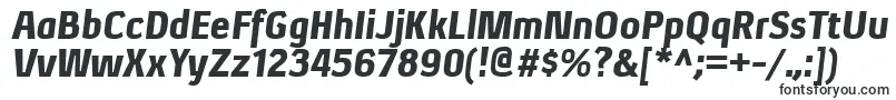 Шрифт XenublItalic – тяжелые шрифты
