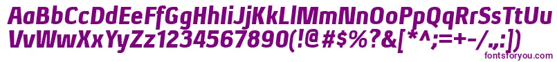 Police XenublItalic – polices violettes