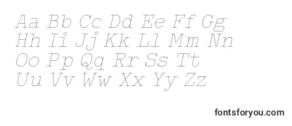 TypowriterThinItalicDemo Font