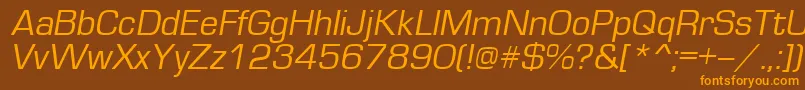 Подробнее о шрифте EuropeItalic Шрифт EuropeItalic – оранжевые шрифты на коричневом фоне