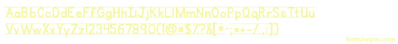 Kgprimarylinednospace Font – Yellow Fonts