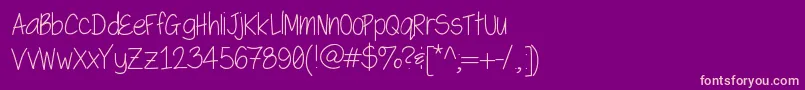 Swaggerlight Font – Pink Fonts on Purple Background