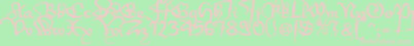 More about Wenzel1 Font Wenzel1 Font – Pink Fonts on Green Background