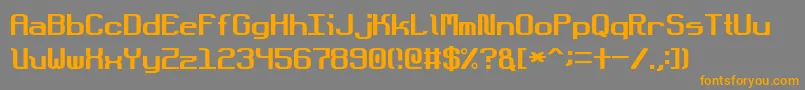 More about DotboundaryJustified Font DotboundaryJustified Font – Orange Fonts on Gray Background