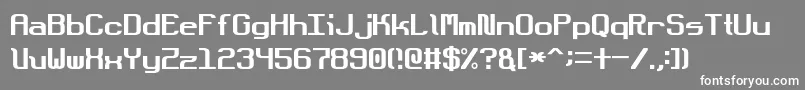 More about DotboundaryJustified Font DotboundaryJustified Font – White Fonts on Gray Background