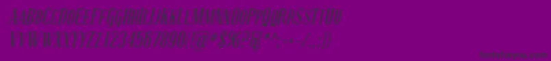 Coving22 Font – Black Fonts on Purple Background