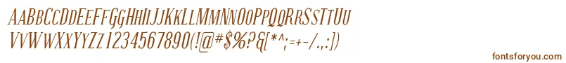 Шрифт Coving22 – коричневые шрифты на белом фоне