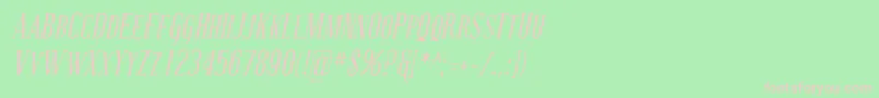 Coving22 Font – Pink Fonts on Green Background