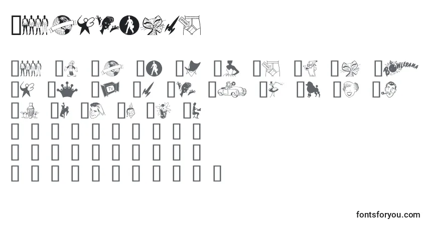 Schriftart Tackoding – Alphabet, Zahlen, spezielle Symbole