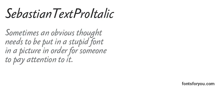 SebastianTextProItalic-fontti