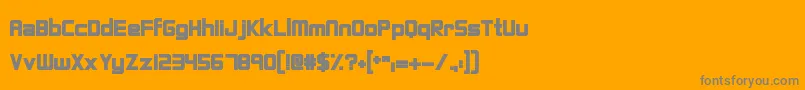 FightingForce Font – Gray Fonts on Orange Background