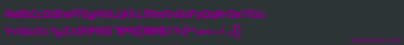 Шрифт FightingForce – фиолетовые шрифты на чёрном фоне