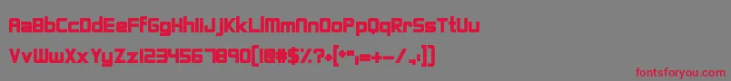 FightingForce Font – Red Fonts on Gray Background