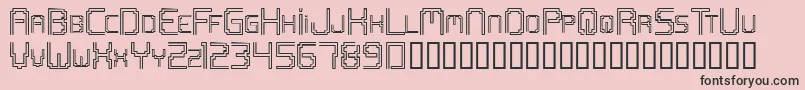 フォントOpenmind – ピンクの背景に黒い文字