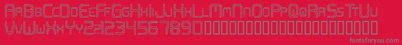 Openmind Font – Gray Fonts on Red Background