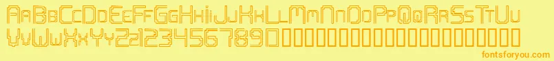 Openmind Font – Orange Fonts on Yellow Background